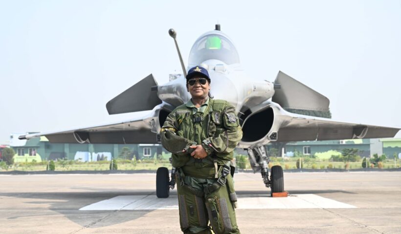 President Droupadi Murmu in Rafael Fighter Jet