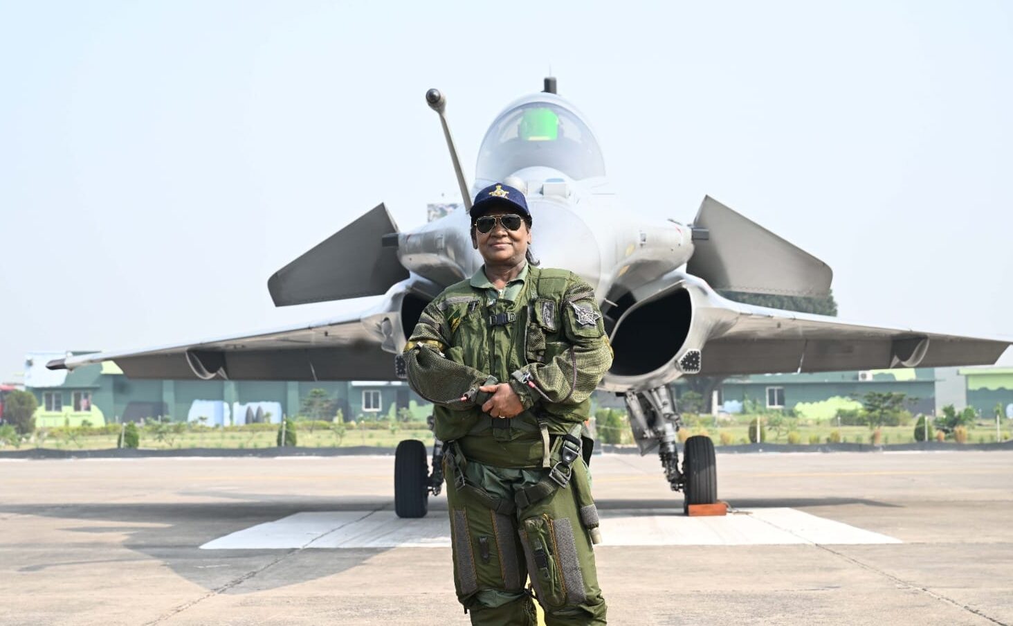 President Droupadi Murmu in Rafael Fighter Jet