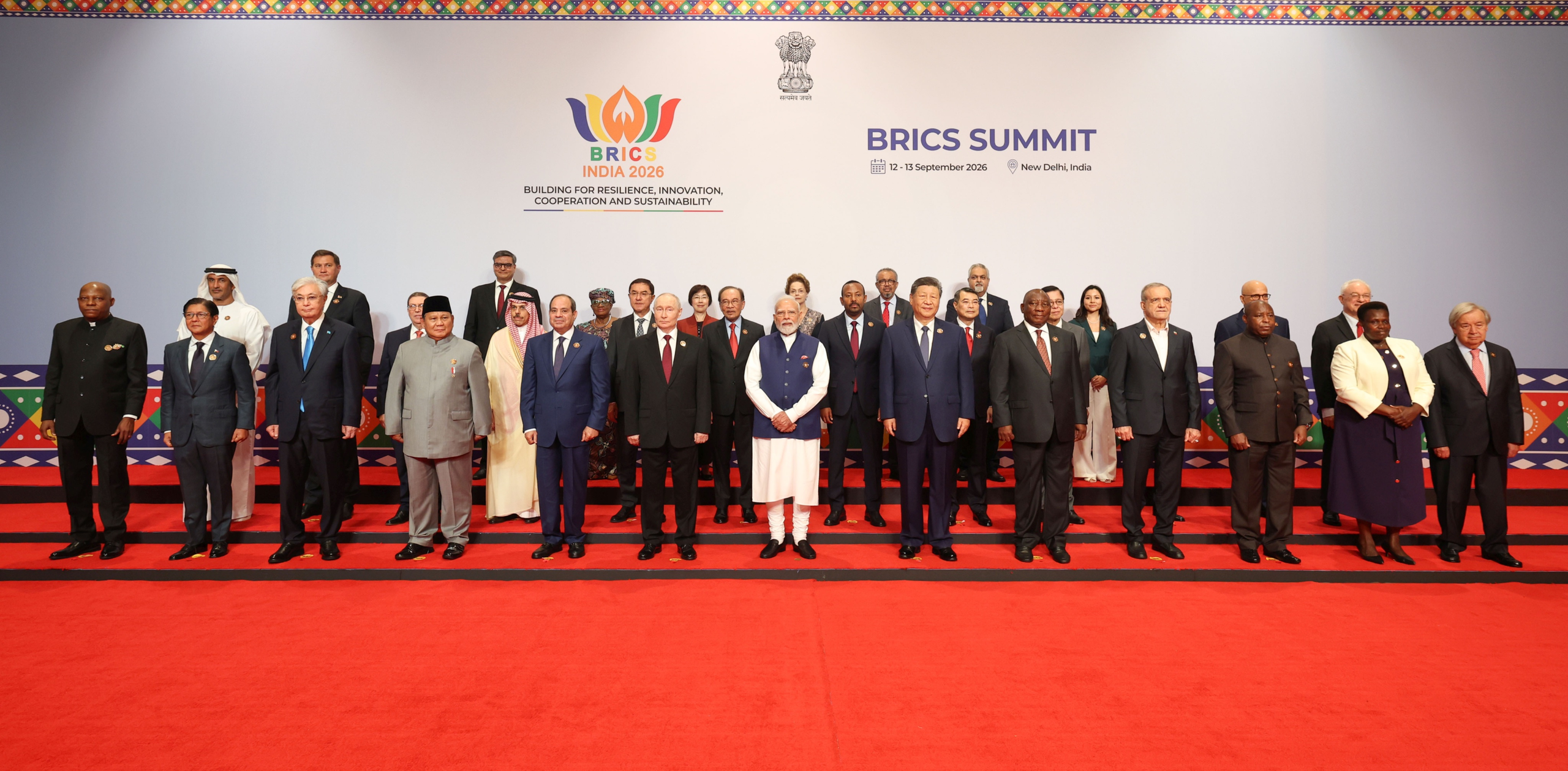 Prime Minister Narendra Modi meeting world leaders on the sidelines of the BRICS Summit 2026 in New Delhi during a series of bilateral diplomatic engagements.